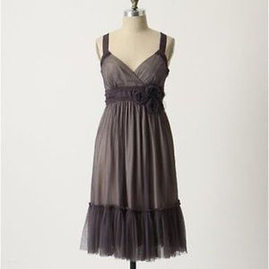 Anthropologie Sz 2 Romantic Tulle Purple Dress